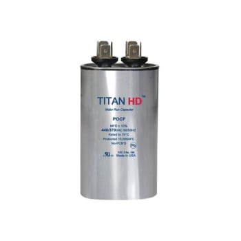 Image for Packard TITAN HD Run Capacitor 7.5 MFD 440/370 Volt Oval, Box Of 5 from HD Supply