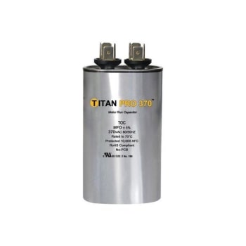 Image for Packard TITAN PRO Run Capacitor 7.5 MFD 370 Volt Oval, Box Of 10 from HD Supply