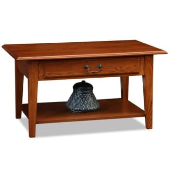 Image for Leick Home Shaker One Drawer Coffee Table With Shelf,medium Oak from HD Supply