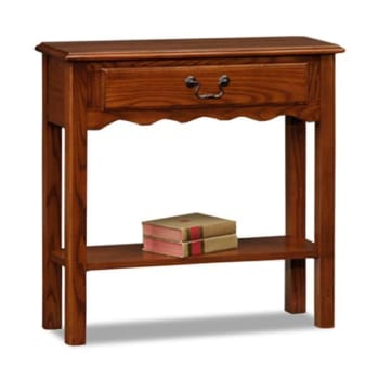 Image for Leick Home One Drawer Wave Hall Console Table With Shelf,medium Oak from HD Supply
