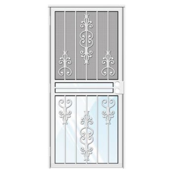 Image for Unique Home Designs 36 In. X 80 In. Estate White Recessed Mount Security Door from HD Supply