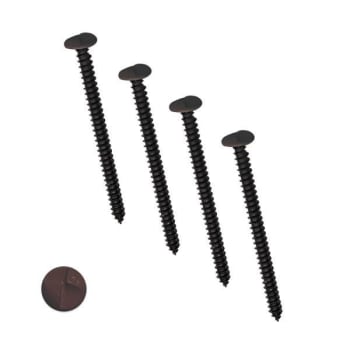 Unique Home Designs 4 In. Copper One-Way Screws, Package Of 4