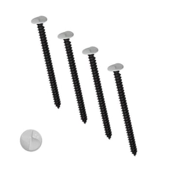 Image for Unique Home Designs 4 In. White One-Way Screws, Package Of 4 from HD Supply