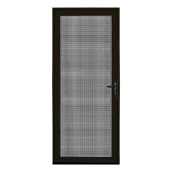 Unique Home Designs 36 In. X 80 In. Bronze Meshtec Ultimate Security Screen Door