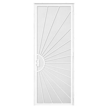 Image for Unique Home Designs 36 In. X 96 In. Solana White Left Steel Security Door from HD Supply
