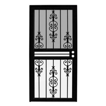 Image for Unique Home Designs 36 In. X 80 In. Estate Black Recessed Security Door from HD Supply
