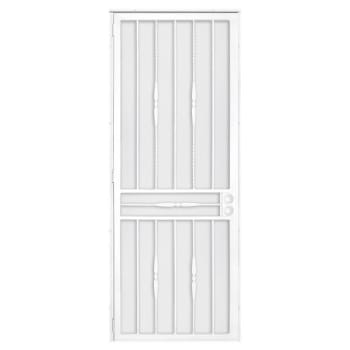 Unique Home Designs 36 In. X 96 In. Cottage Rose White Surface Right Steel Door
