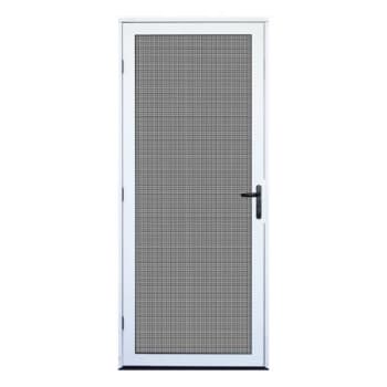 Image for Unique Home Designs 36 In. X 80 In. White Surface Mount Meshtec Screen Door from HD Supply