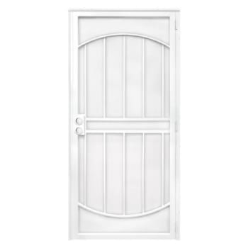 Unique Home Designs 36 In. X 80 In. Arcadamax White Surface Mount Steel Door