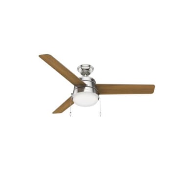 Image for Hunter® Aker 52 In. 3-Blade Led Ceiling Fan W/ Light (Brushed Nickel) from HD Supply