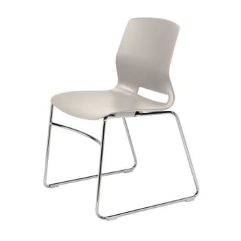 Image for Kfi Seating Sled-Base Office Stack Chair, Chome Frame Moonbeam from HD Supply