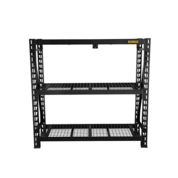 Image for Dewalt 4-Foot Tall Black Frame 3 Shelf Steel Wire Deck Industrial Storage Rack from HD Supply