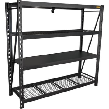 Image for Dewalt 6-Foot Tall Black Frame 4 Shelf Industrial Storage Rack from HD Supply