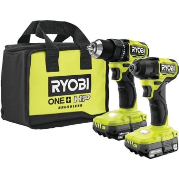 Image for Ryobi 18v Cordless Compact 1/2 Inch Drill And Impact Driver Kit from HD Supply