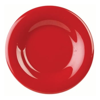 Image for Thunder Group 9-1/4" Wide Rim Plate Pure Red Package Of 12 from HD Supply