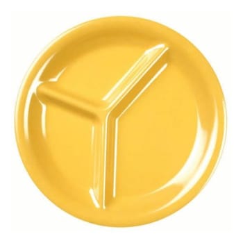 Image for Thunder Group 10-1/4" 3 Compartment Plate Yellow Package Of 12 from HD Supply