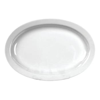 Image for Thunder Group 9-1/2 X 6-3/4" Narrow Rim Platter White Package Of 12 from HD Supply