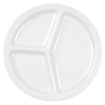 Image for Thunder Group 10" 3 Compartment Plate White Package Of 12 from HD Supply