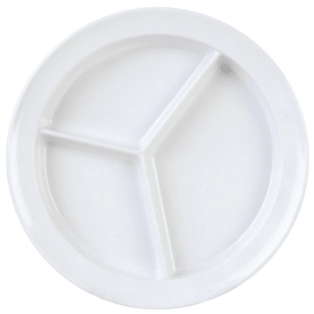 Image for Thunder Group 8-3/4" Deep Compartment Plate White Package Of 12 from HD Supply