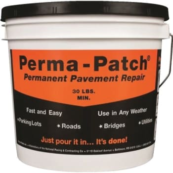 Perma-Patch Black All Season Asphalt Patch Repair Material, 30 Lb. Pail