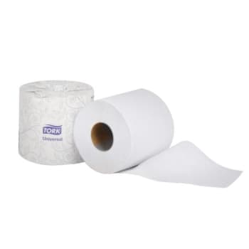 Tork 2-Ply Universal Single Roll Toilet Paper, 500-Sheets/Roll Case Of 96