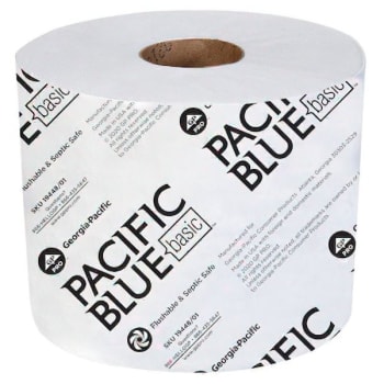 Pacific Blue Basic 2-Ply White Embossed Toilet Paper (Case Of 80)