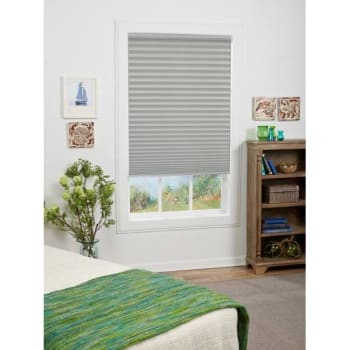 Image for St. Charles 26.5 X 64 Silver Gray Light Filtering Pleated Shade from HD Supply