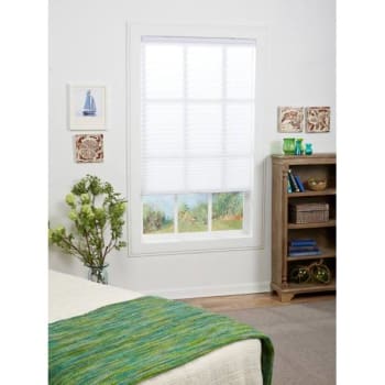 Image for St. Charles 27 X 72 White Light Filtering Pleated Shade from HD Supply