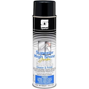 Spartan Superior High Shine 15oz. Aerosol Can Stainless Steel Cleaner And Polish