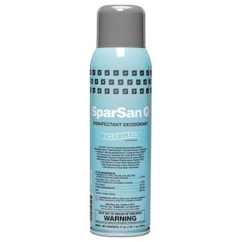 Image for Spartan Sparsan Q 17oz. Aerosol Can Linen Clean Scent Disinfectant Deodorant from HD Supply