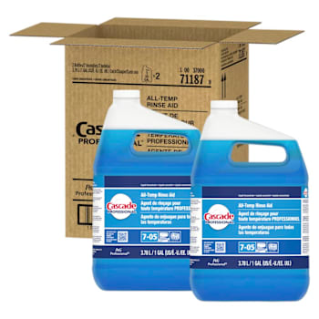Image for Cascade 1 Gallon Fast Dry Rinse Aid Dishwasher Liquid Detergent Case Of 2 from HD Supply