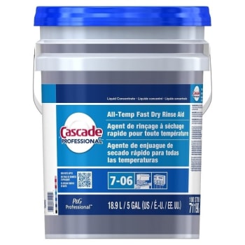 Image for Cascade 5 Gallon Fast Dry Rinse Aid Dishwasher Liquid Concentrate Closed Loop from HD Supply