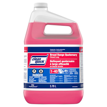 Image for Clean Quick Broad Range Quaternary Sanitizer Liquid, Closed Loop, 1 Gallon from HD Supply