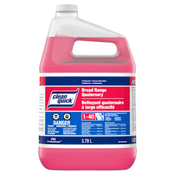 Image for Clean Quick Broad Range Quaternary Sanitizer Liquid With Test Strip, 1 Gal from HD Supply