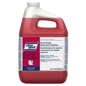 Image for Clean Quick 1 Gallon Broad Range Quaternary Sanitizer Liquid With Test Strip from HD Supply