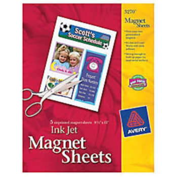 Avery® Magnet Sheets, 8-1/2" x 11", Box Of 5 Sheets