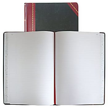 National Brand® Hardbound Columnar Record Book, 10-3/8" x 8-1/8", Black