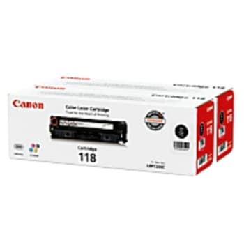 Image for Canon 118 Toner Cartridges, Black, Pack Of 2 from HD Supply