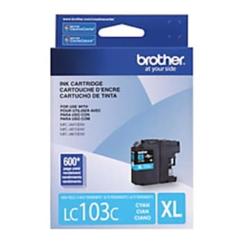 Brother® LC103C Ink Cartridge, Cyan