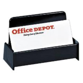 Image for Office Depot® 30% Recycled Business Card Holder Black from HD Supply