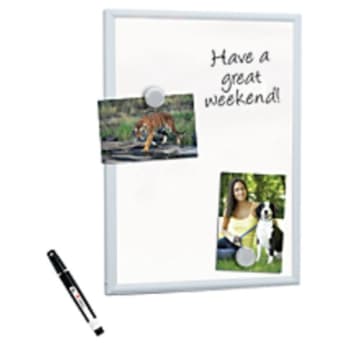 Foray® Mini Magnetic Dry Erase Board With Aluminum Frame, 11" x 14"
