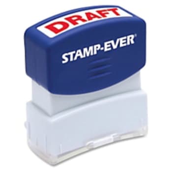 Image for U.S. Stamp & Sign Pre inked Stamp DRAFT Message Stamp from HD Supply