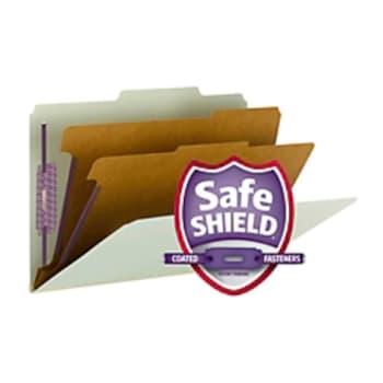 SMEAD® Pressboard Classification Folder, Legal Size, Green