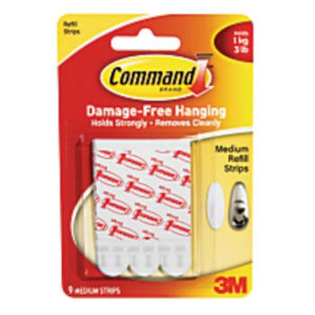 3M Command™ Mounting Strips, 2", Pack Of 9