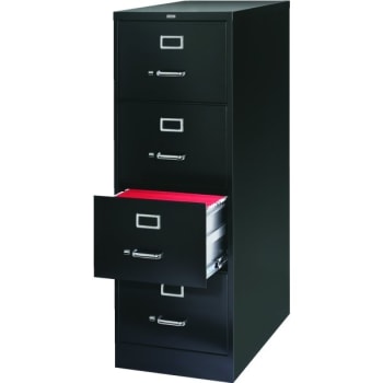 Realspace Pro 25d 4 Drawer Vertical File Cabinet Letter Size Black Hd Supply