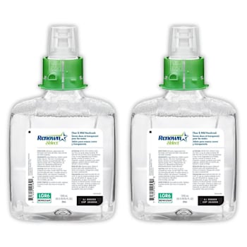 Renown Select Rb6 1200 mL Clear And Mild Fragrance-Free Foam Hand Soap Refill, For Renown Rb6 Dispensers, Case Of 2