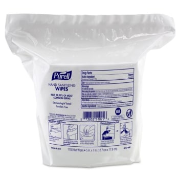 PURELL® Hand Sanitizing Wipes, 1700 Count Refill For PURELL® High Capacity Wipes Dispenser