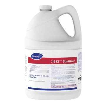 Image for J-512 1 Gallon Sanitizer For Food Contact Surfaces, No-Rins, Case Of 4 from HD Supply