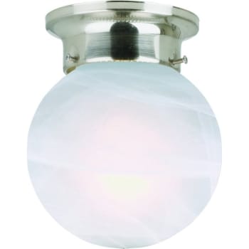 Design House®Millbridge 6 in 1-Light Round Incandescent Ceiling Light Fixture (Satin Nickel)