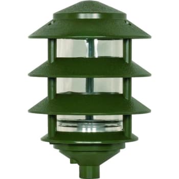 Image for Nuvo Lighting® 9" Pagoda Pathway Landscape Light 4-Tier 3-Louver Small Hood Gree from HD Supply